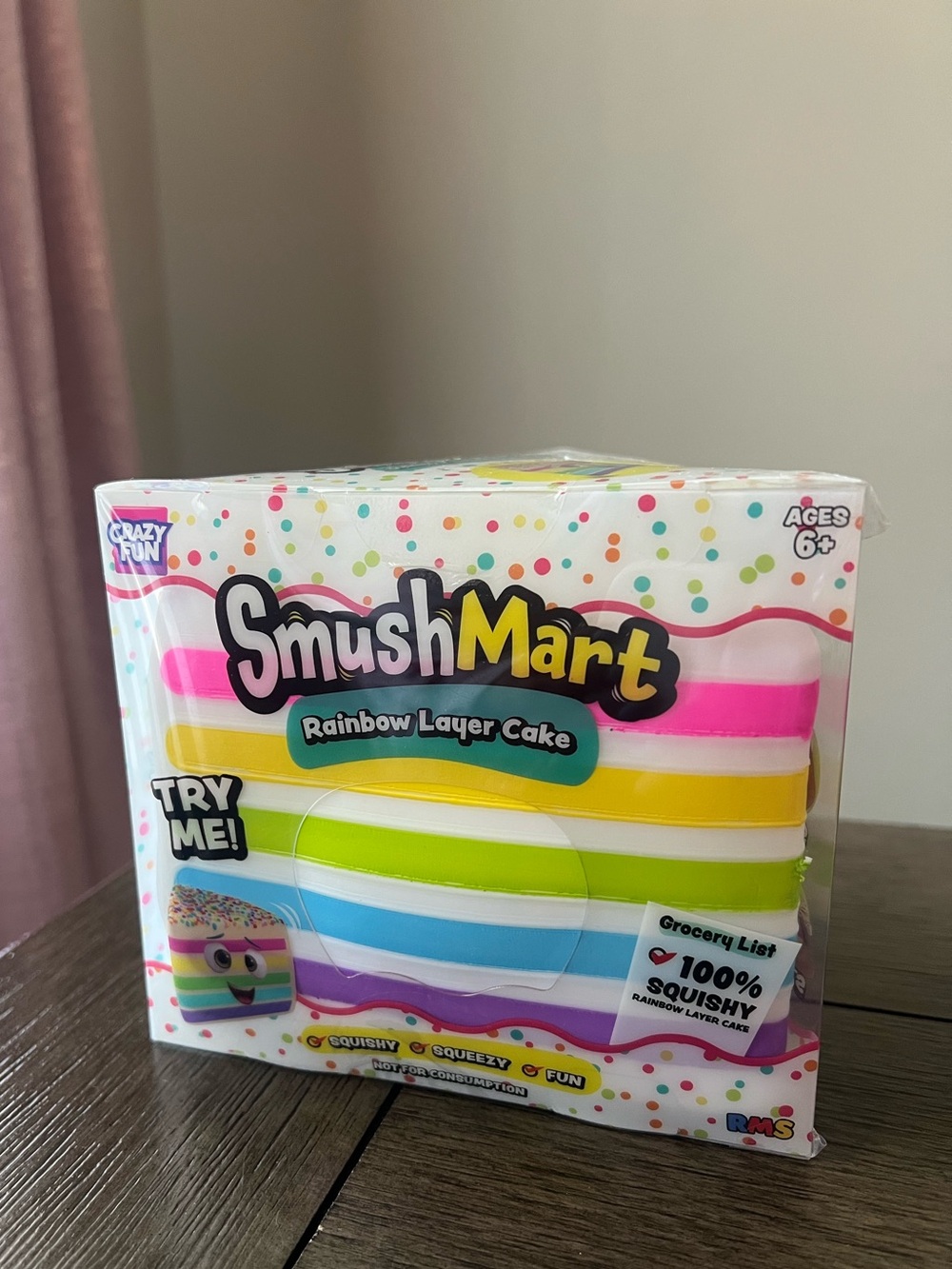 Smushmart Rainbow Layer Cake - Crazy Fun